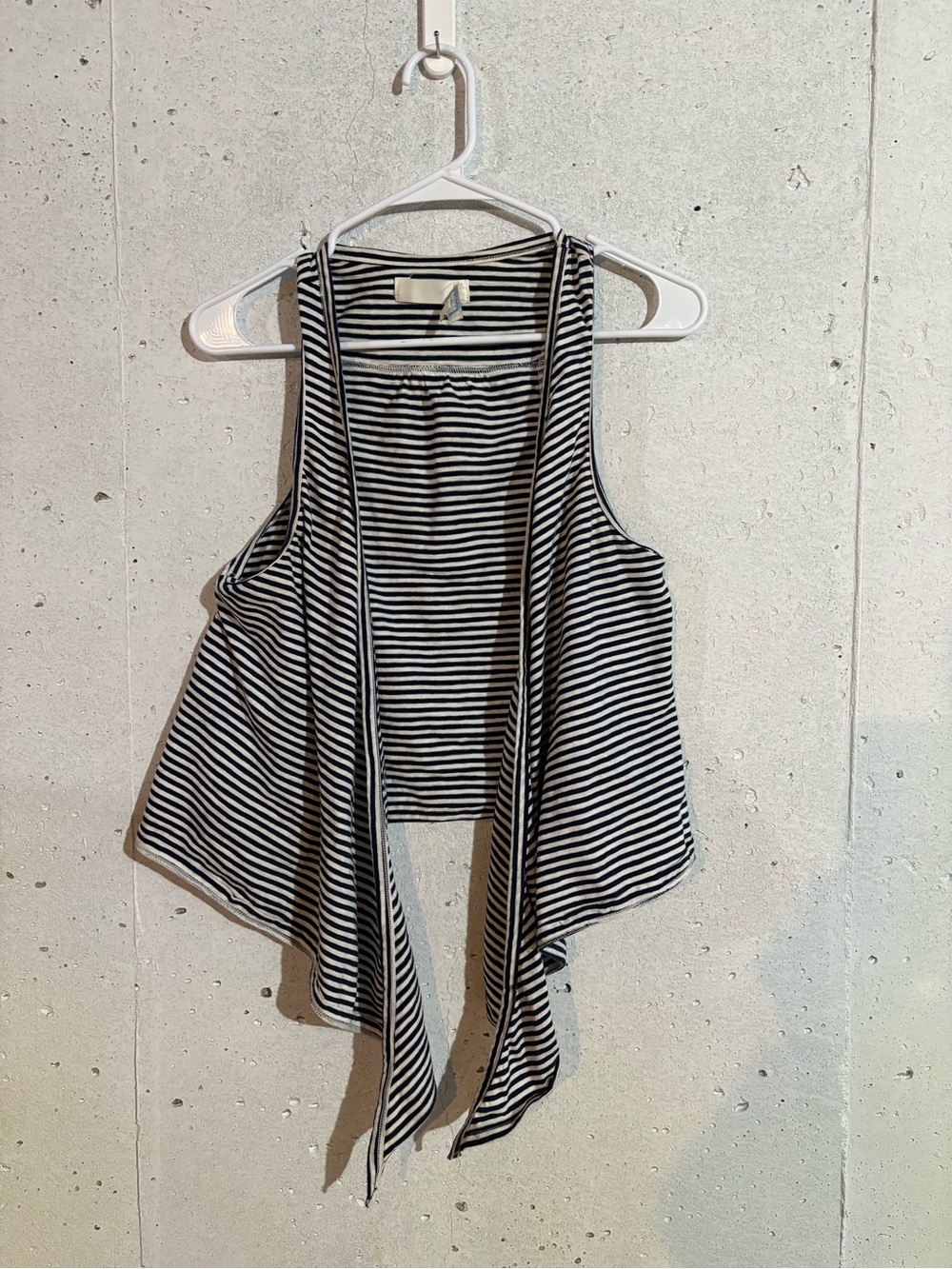 Aerie Vintage Striped Cardigan Waterfall Vest | Size: Medium